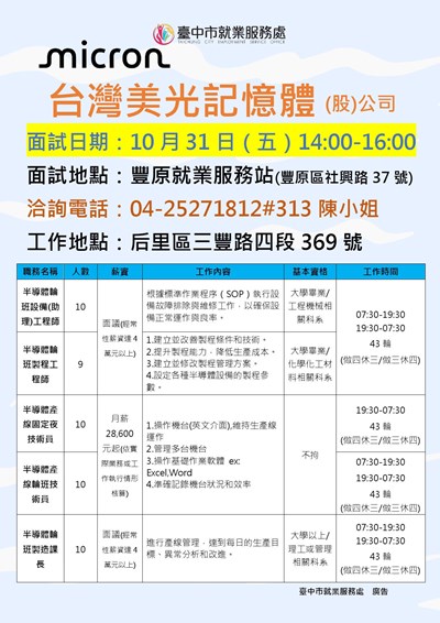 1031台灣美光單徵DM