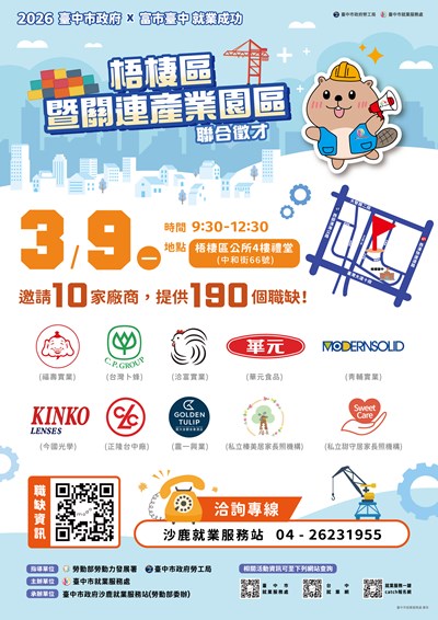 轉外框_中就服_0309梧棲聯合徵才_A4_正面