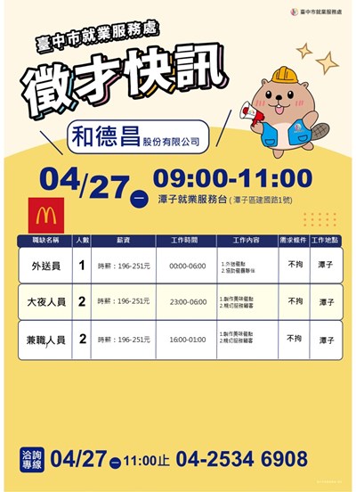 0427和德昌(麥當勞)單徵DM