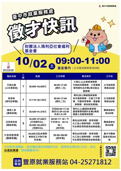 1002瑪利亞基金會單徵DM