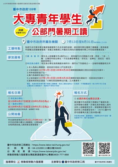 暑期工讀海報-就安科